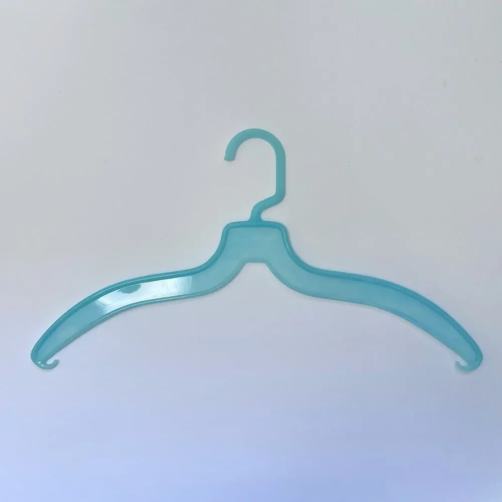 Vintage Plastic Hanger Swirl Blue USA